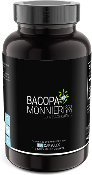 bottle of bacopa monnieri capsules
